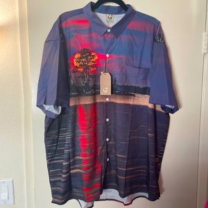 Mens Hardaddy Loose Short Sleeve Button Down